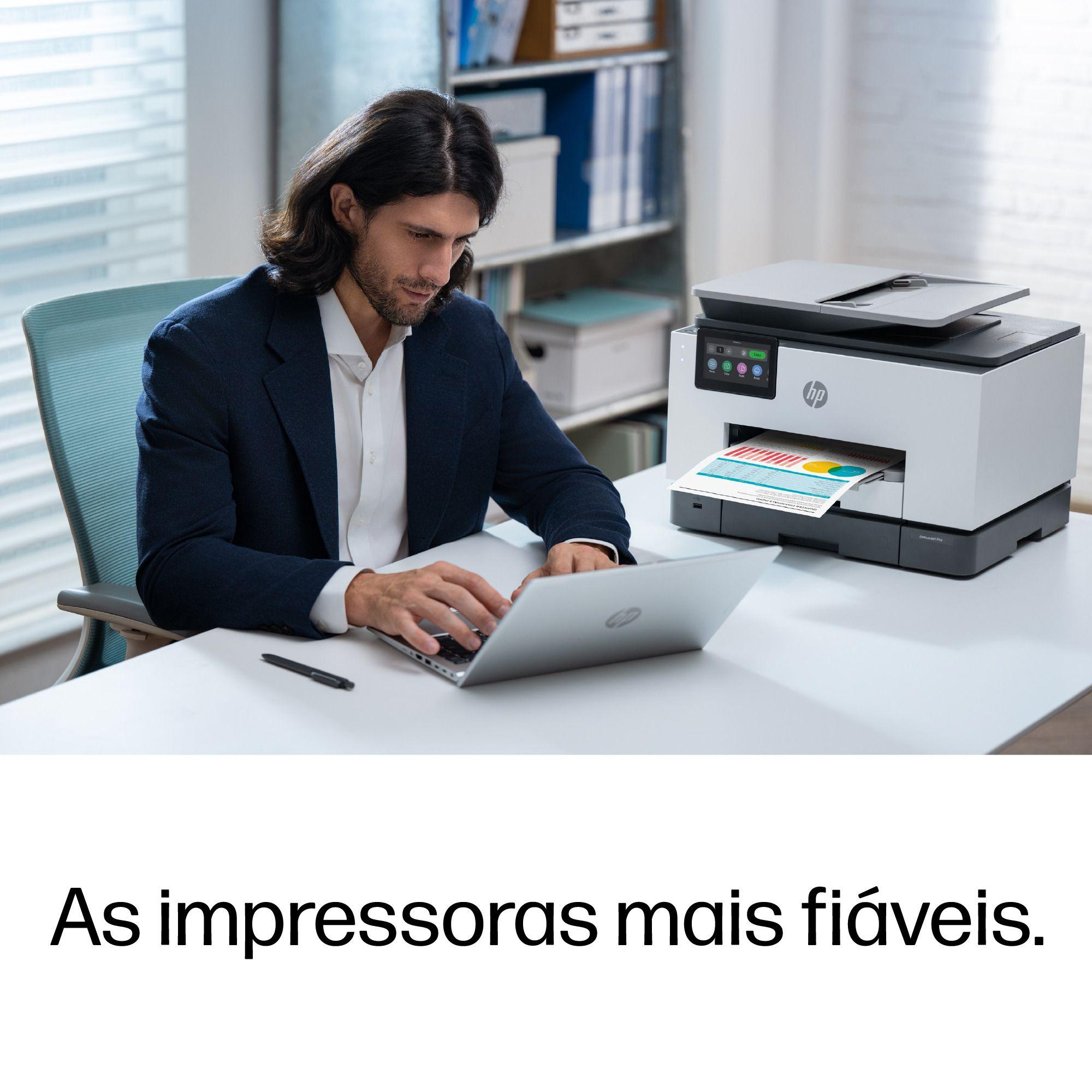 Impressora Multifunções HP OfficeJet Pro 9132e (A4 - Impressão a cores - 500 folhas - Cinzento), miniatura 9