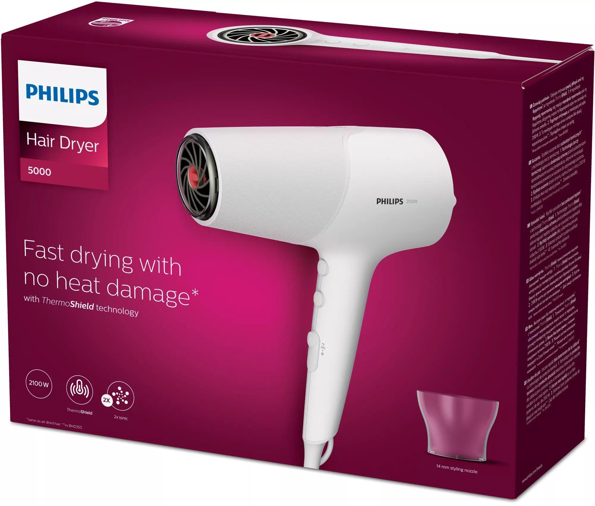 Secador de Cabelo PHILIPS BHD500/00 (Branco), miniatura 2