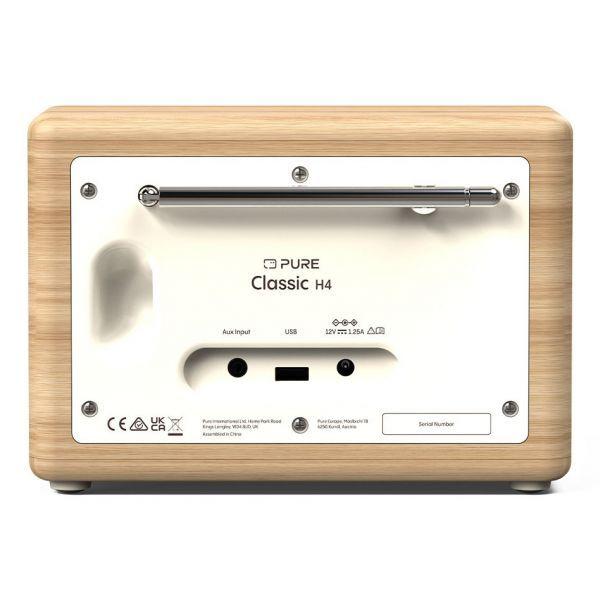 Rádio Digital PURE Classic H4 (10 W - DAB/DAB+ e FM - Branco Algodão/Carvalho), miniatura 4