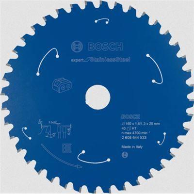 Disco de Serra Circular BOSCH EXPERT 2608644533 (160 mm - 40 dentes - para Aço Inoxidável)