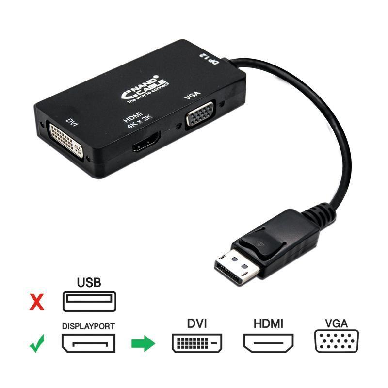 Adaptador NANOCABLE 10.16.3301-BK (0,15 m - Preto) — miniatura 5