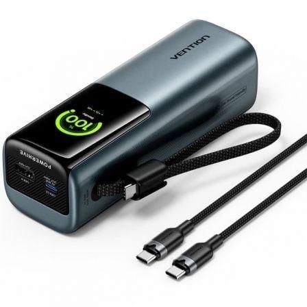 Powerbank VENTION FKFH0 (20000mAh - USB Type-C - Cinzento)