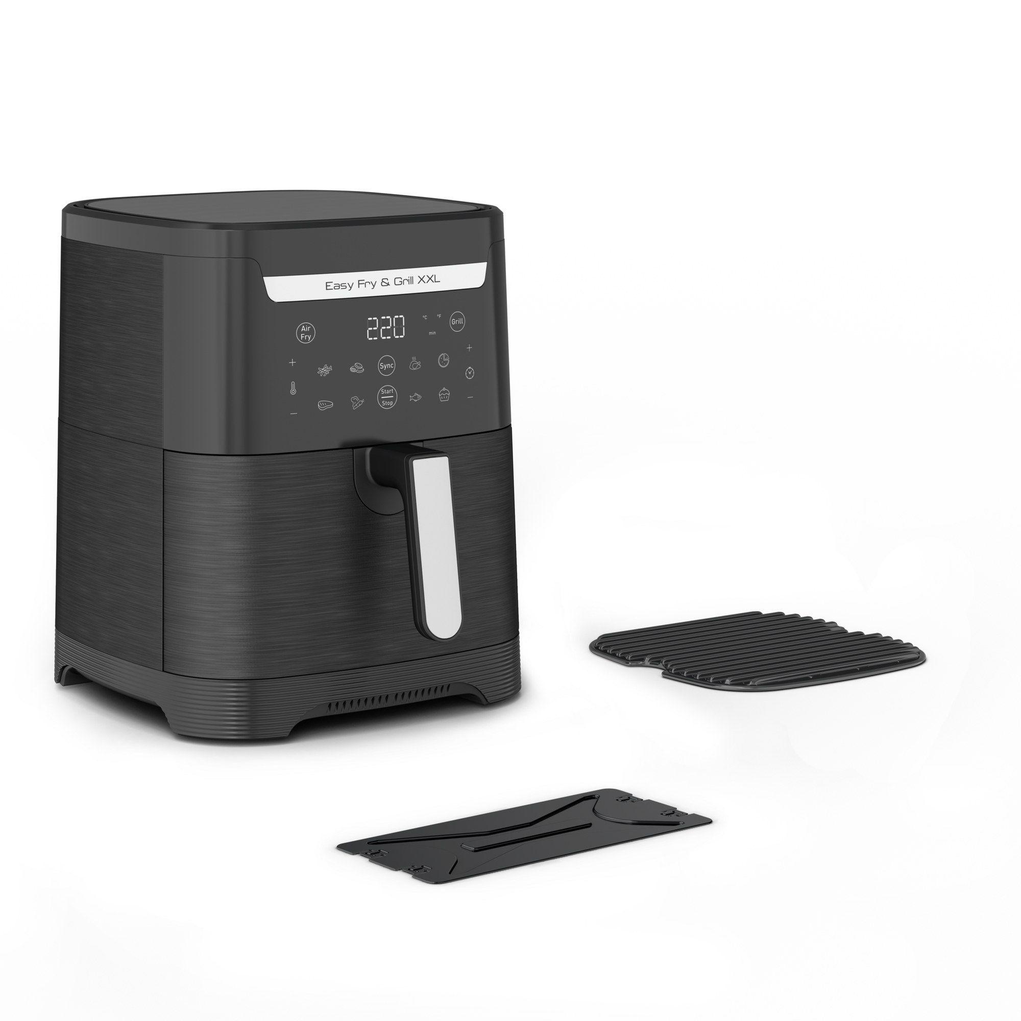 Fritadeira a Ar Quente TEFAL Easy Fry & Grill XXL EY801815 (1830 W - Toque - Altura 36,1 cm - Preto)