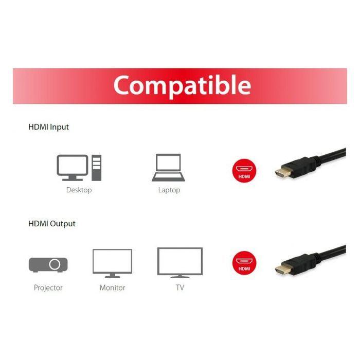 Cabo HDMI EQUIP 119374 (15 m - HDMI tipo A padrão, macho - Preto) — miniatura 3