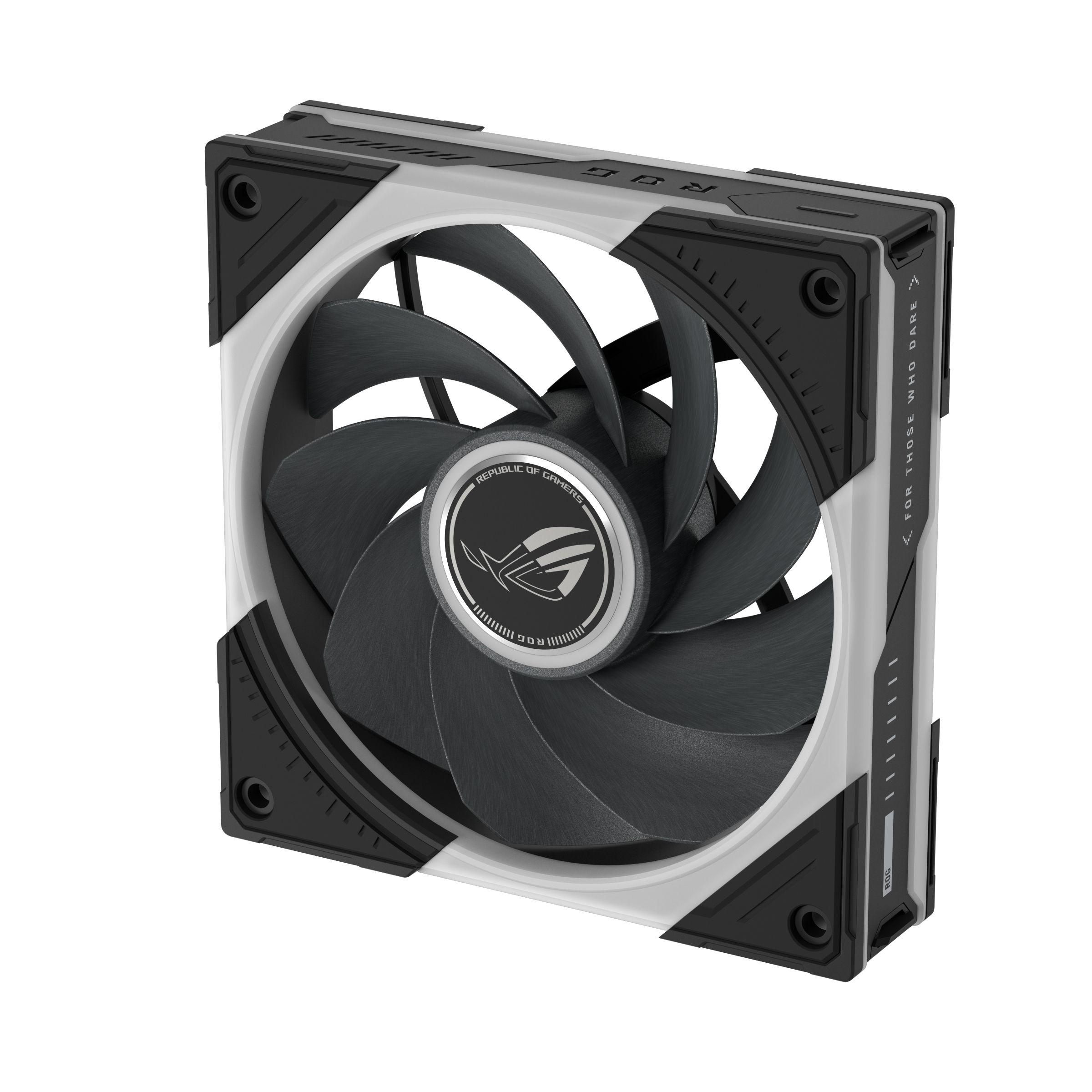 Conjunto de Ventoinhas para Caixa de Computador ASUS ROG Eurux GR120 ARGB Reversa (Preto e Branco), miniatura 15