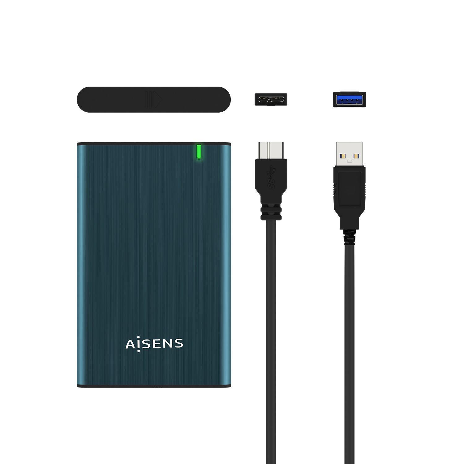 Caixa Externa SATA 2,5" AISENS ASE-2525PB (2 TB - 2,5" - 4200 RPM / 5400 RPM / 7200 RPM - Azul-marinho) — miniatura 5