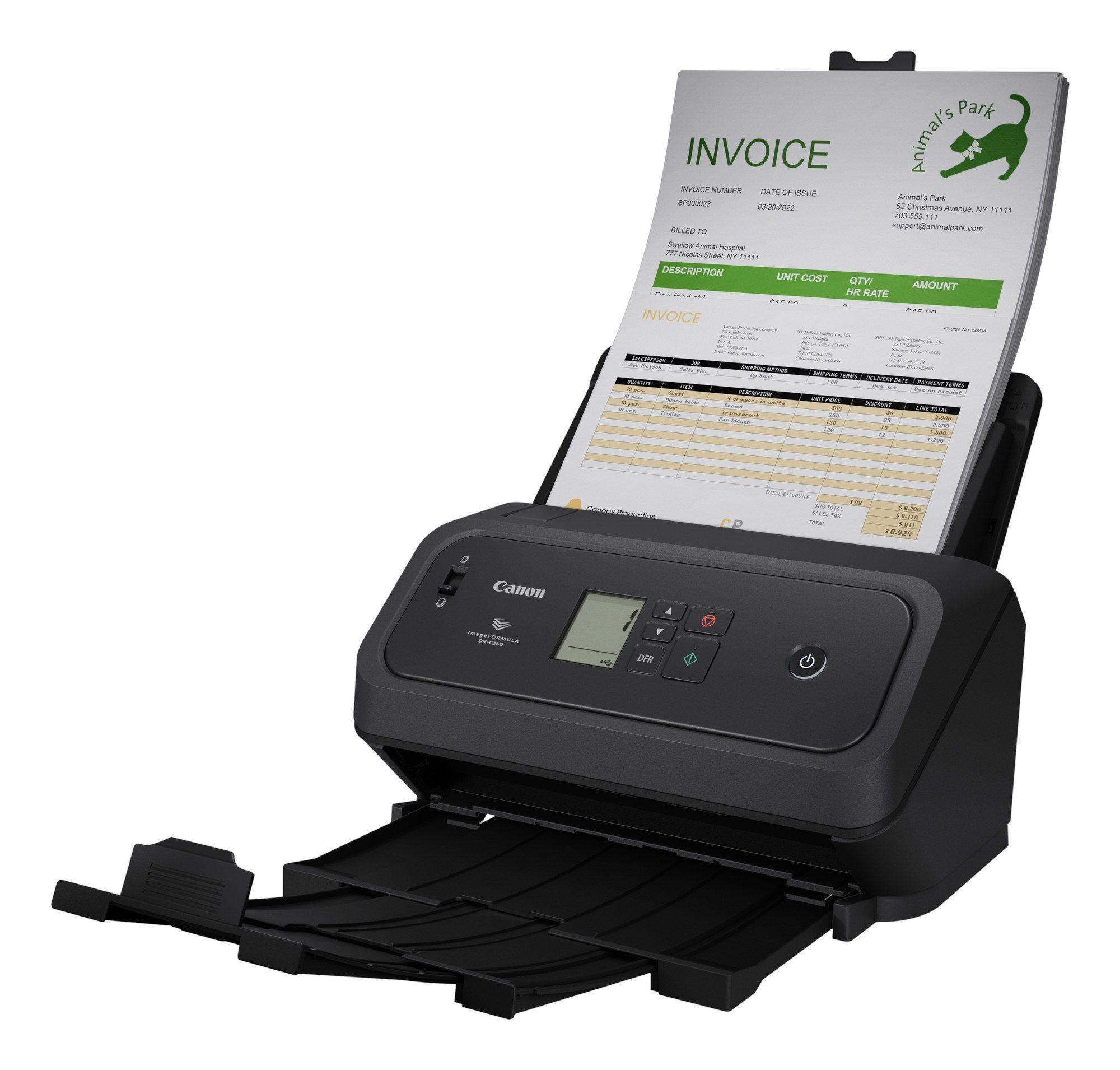Scanner ADF CANON imageFORMULA DR-C340 (USB Type-C - Preto)