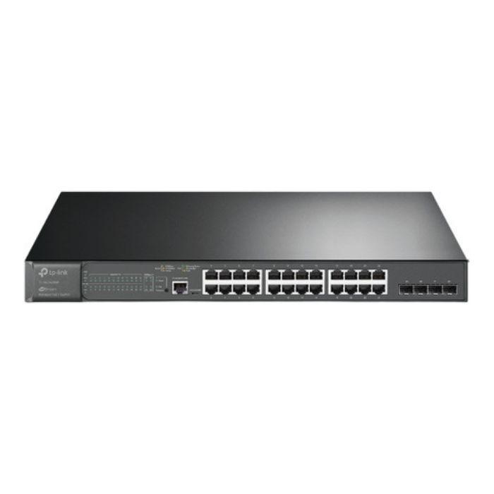 Switch de Rede TP-LINK JetStream TL-SG3428MP (Gigabit Ethernet - 10, 100, 1000 Mbit/s - 12 MB - Preto) — miniatura 2