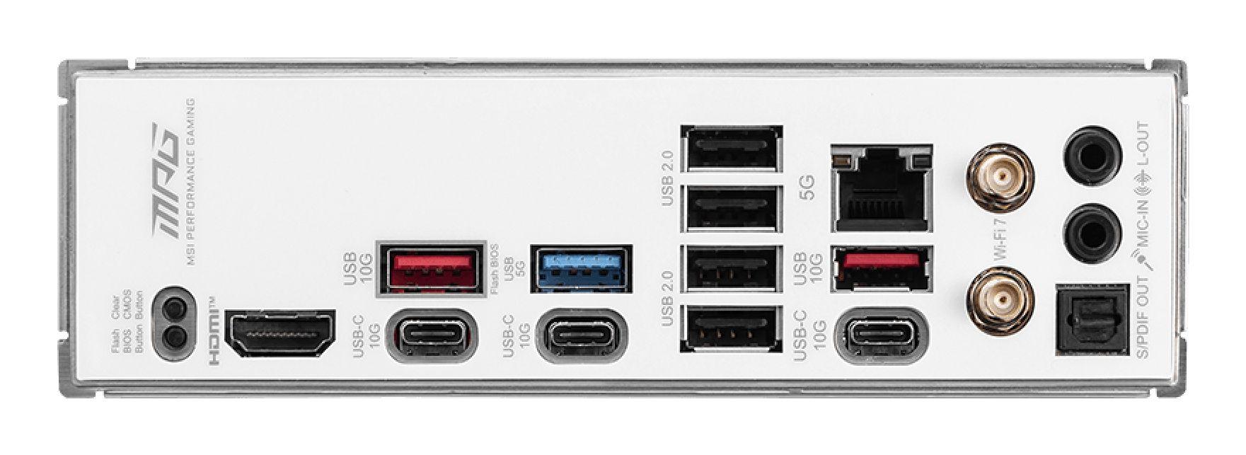 Motherboard MSI MPG B850 EDGE TI WIFI (AM5 - ATX - Duplo canal - Branco), miniatura 5