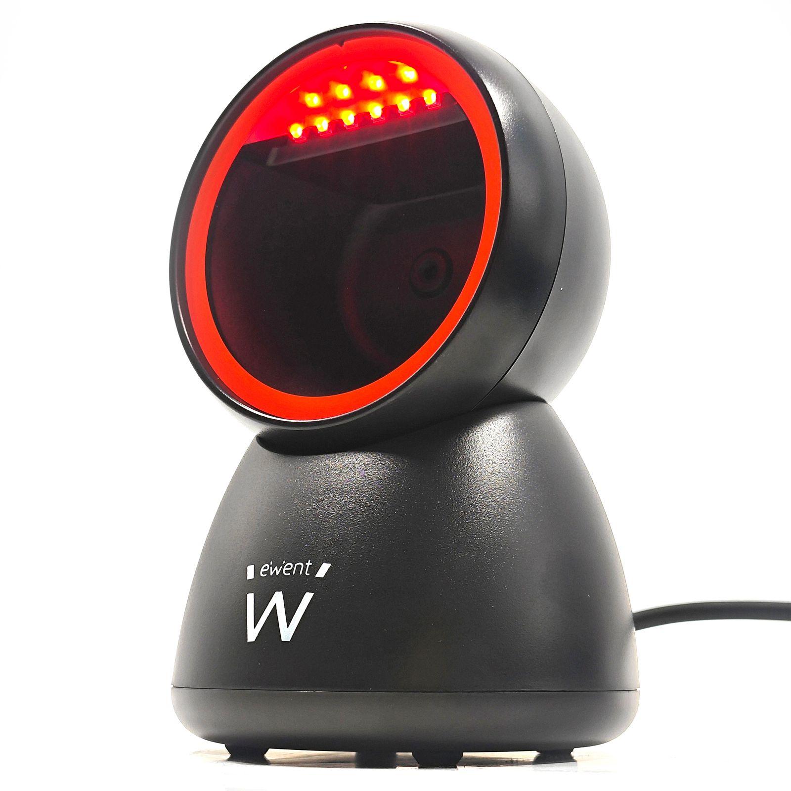 Leitor de Códigos de Barras Fixo EWENT EW3450 (Com fios - USB - Preto) — miniatura 3