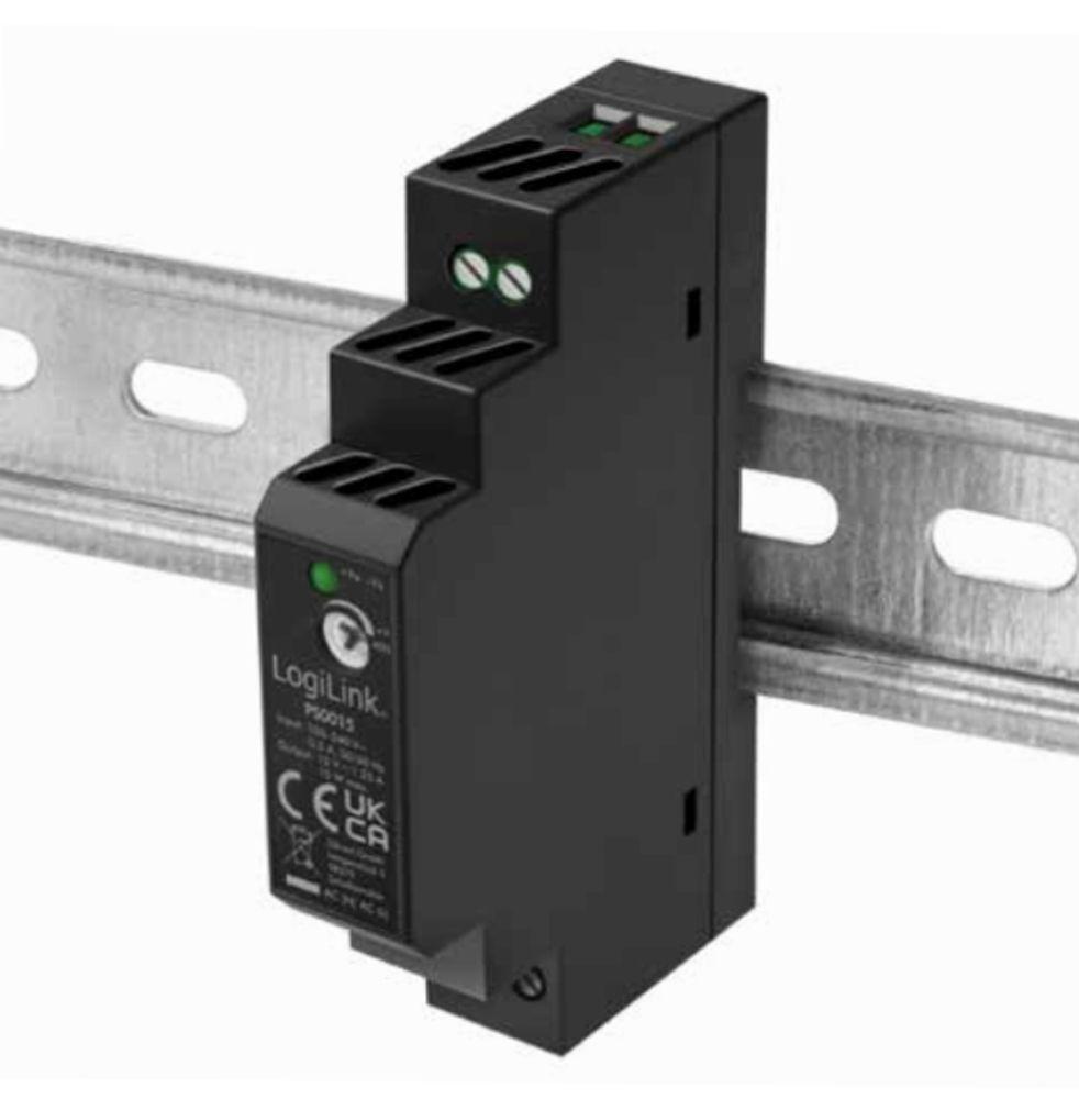 Fonte de Alimentação para Calha DIN LOGILINK PS0015 (15 W)