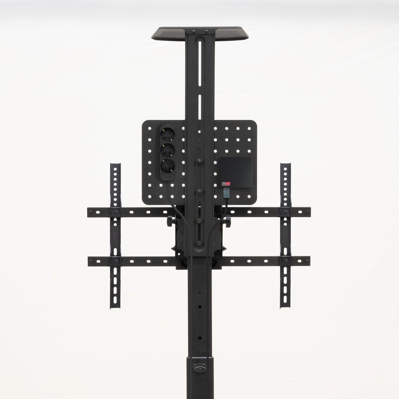 Suporte de Chão com Rodas para TV TOOQ FS1184M-B (37-70" - VESA 600x400 - 70 kg - Preto), miniatura 6