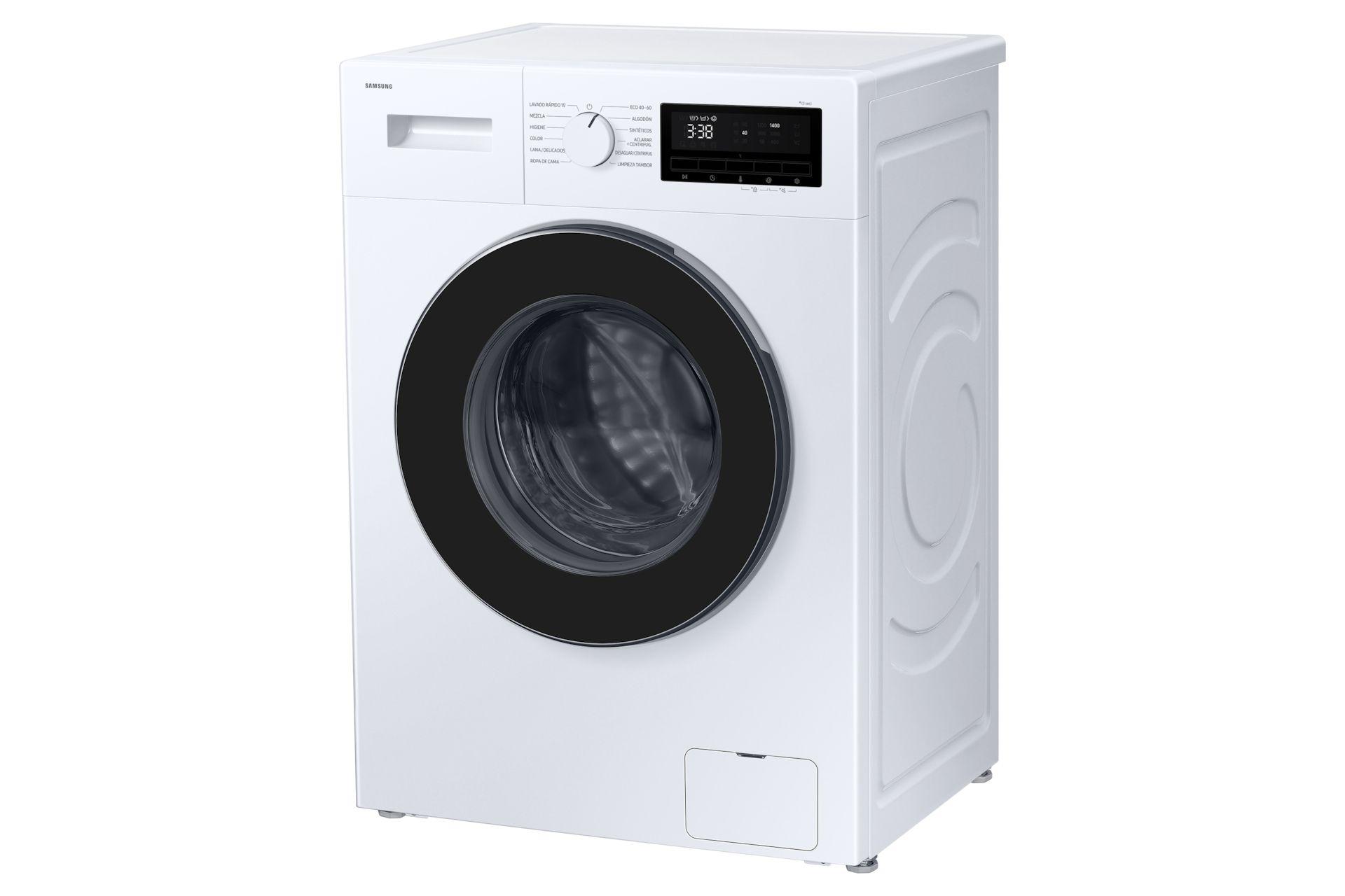 Máquina de Lavar Roupa Independente SAMSUNG WW80FG3M05AWEC (1400 RPM - B - 48 l - Branco), miniatura 3
