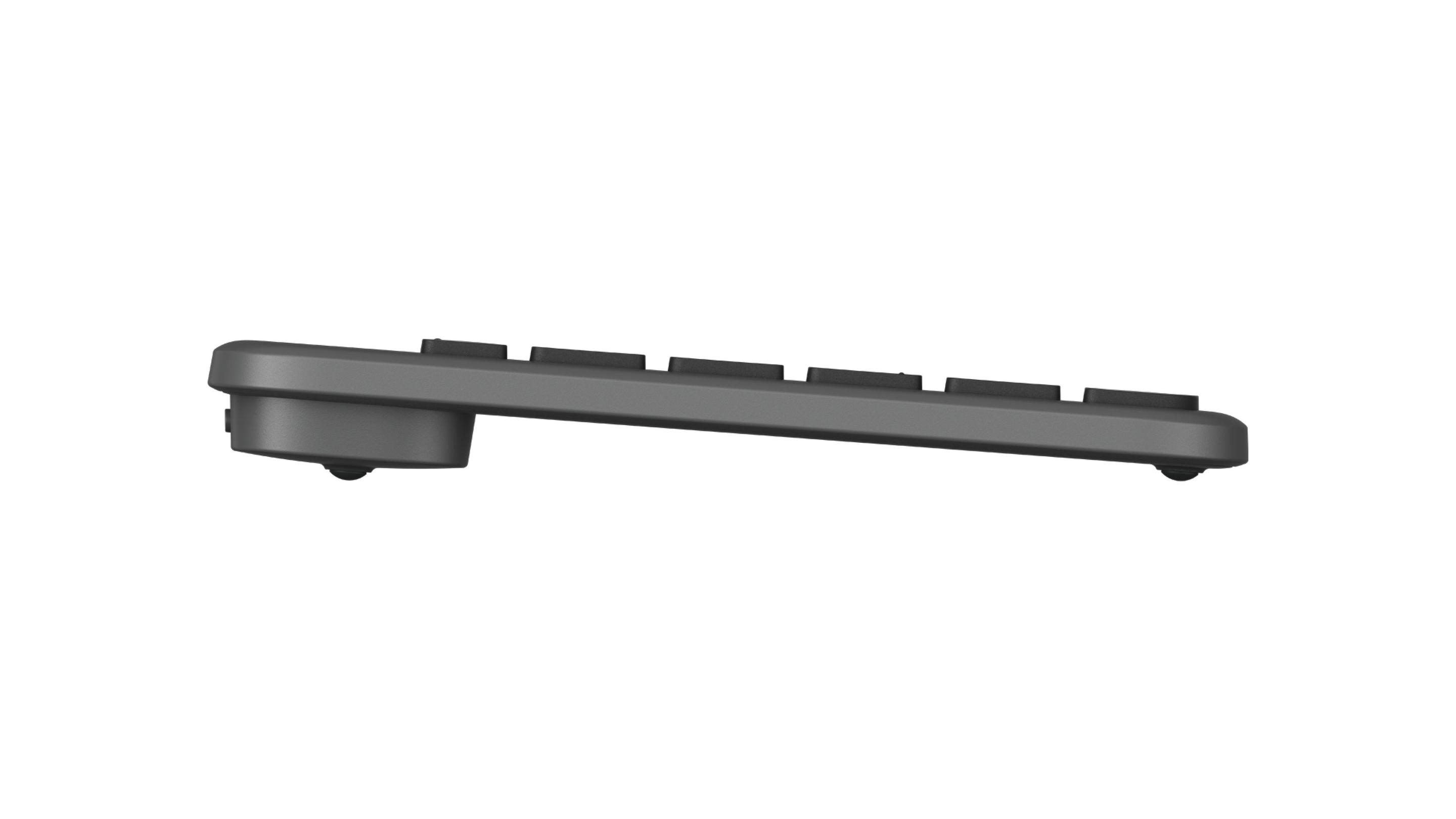 Teclado LOGITECH Signature Slim Solar+ K980 (Alemão - RF Wireless + Bluetooth - Sem fios - Grafite) — miniatura 6
