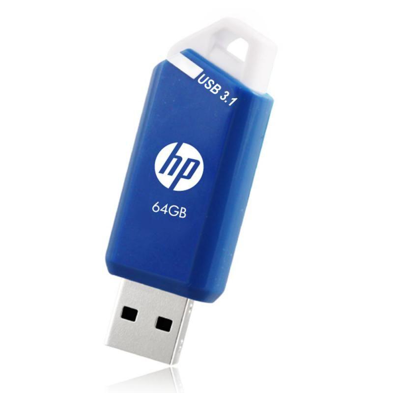 Pen Drive USB HP X755W (Slide - USB Type-A - USB tipo A - Azul/Branco) — miniatura 2