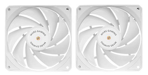Kit de Ventoinhas para Caixa PC MARS GAMING MF-NCLX2W (Branco)