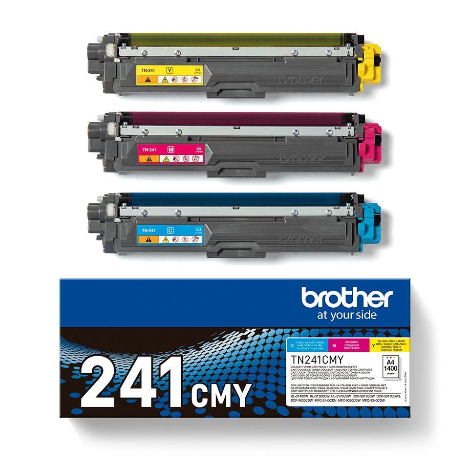 Pack de Toners BROTHER TN241CMY (1400 páginas - Ciano, Magenta e Amarelo), miniatura 3