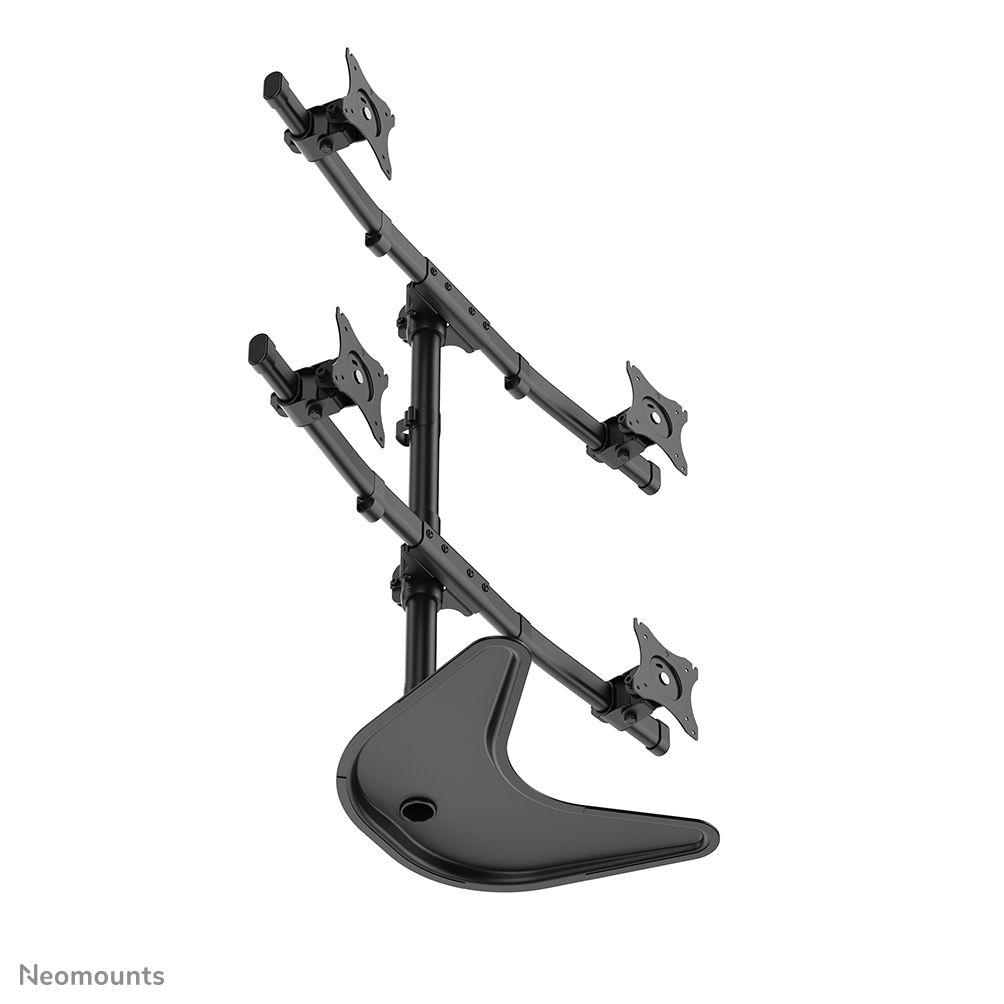 Suporte de Monitor NEOMOUNTS NM-D335D4BLACK (4 Monitores - 10–27" - Preto), miniatura 8