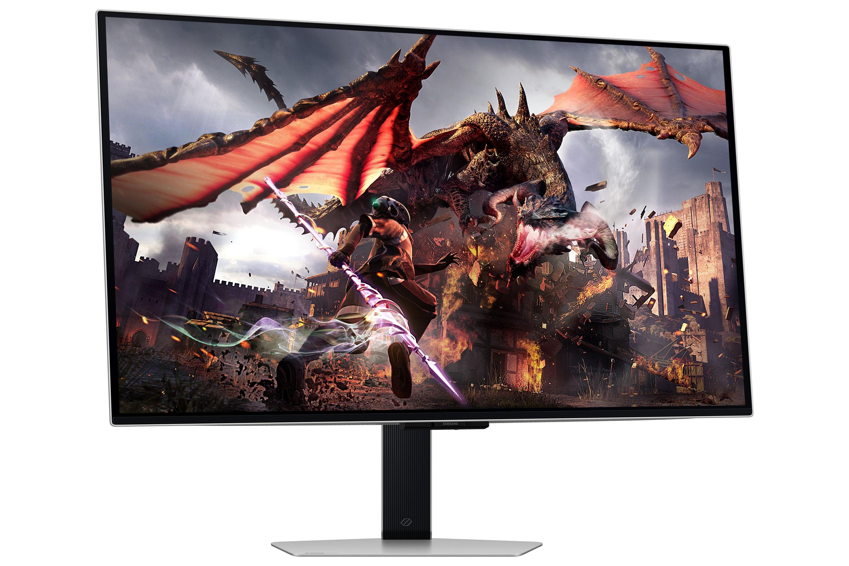 Monitor SAMSUNG G80SD (32" - OLED - 240 Hz - Prateado) — miniatura 3