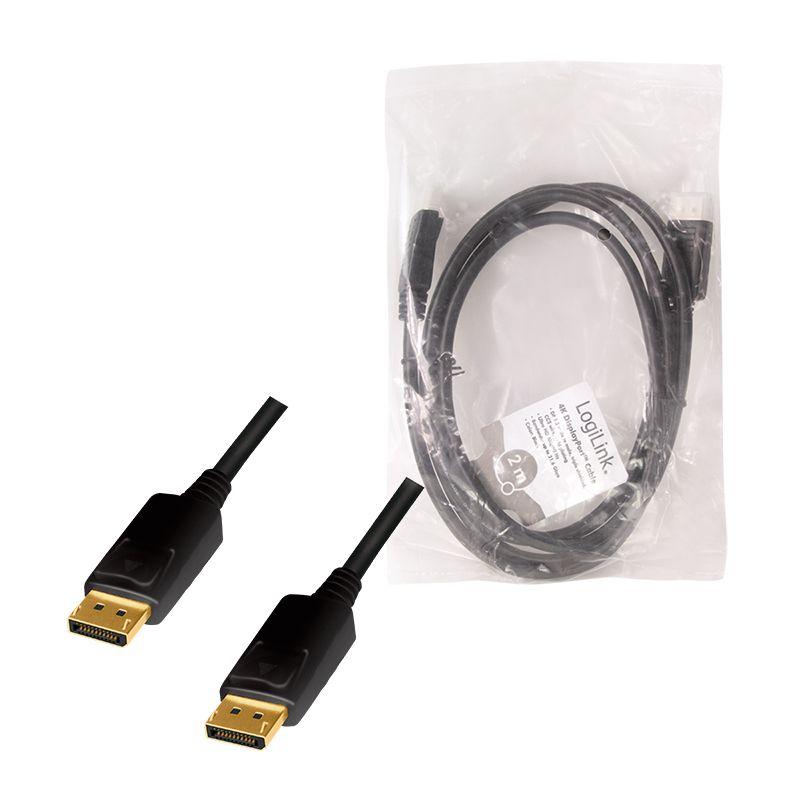 Cabo DisplayPort LOGILINK CD0101 (2 m - Preto) — miniatura 6