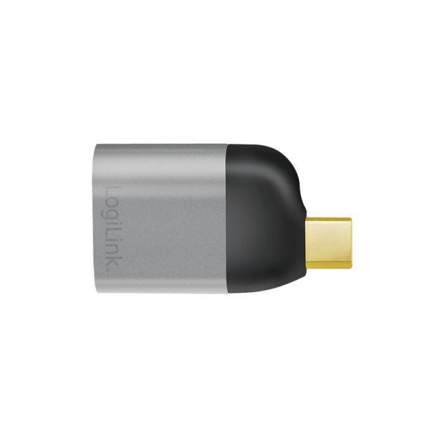 Adaptador USB-C para Mini DisplayPort LOGILINK CUA0205 (USB Type-C - Mini DisplayPort - Preto e Cinzento) — miniatura 2