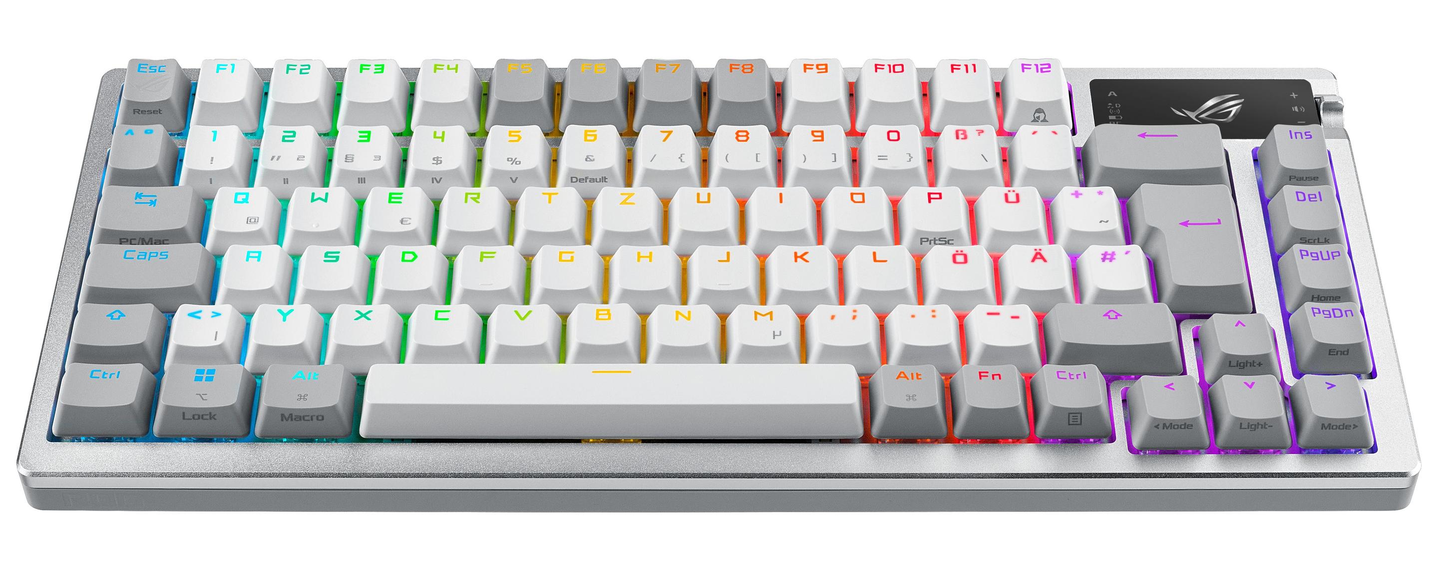 Teclado ASUS ROG Azoth White (Alemão - Interruptor de chave mecânico - 75% - Branco) — miniatura 2