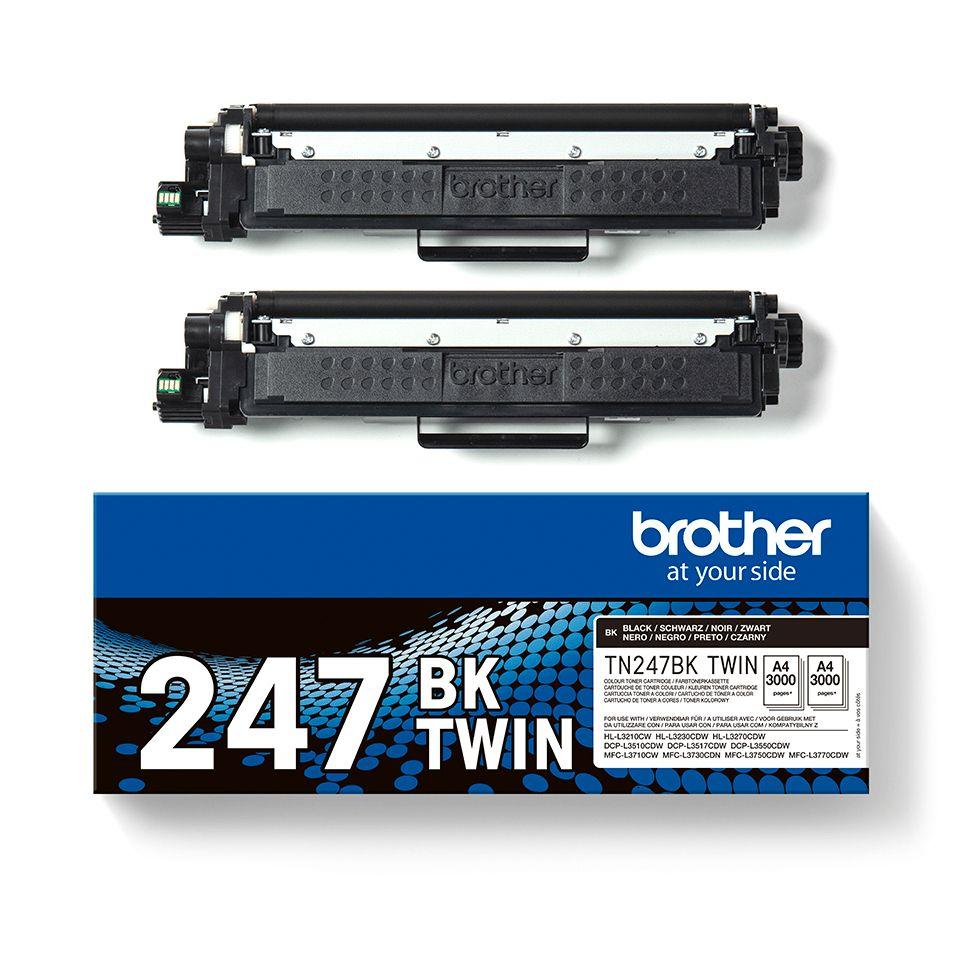 Pack de Toner BROTHER TN247BKTWIN (3000 páginas - Preto), miniatura 2