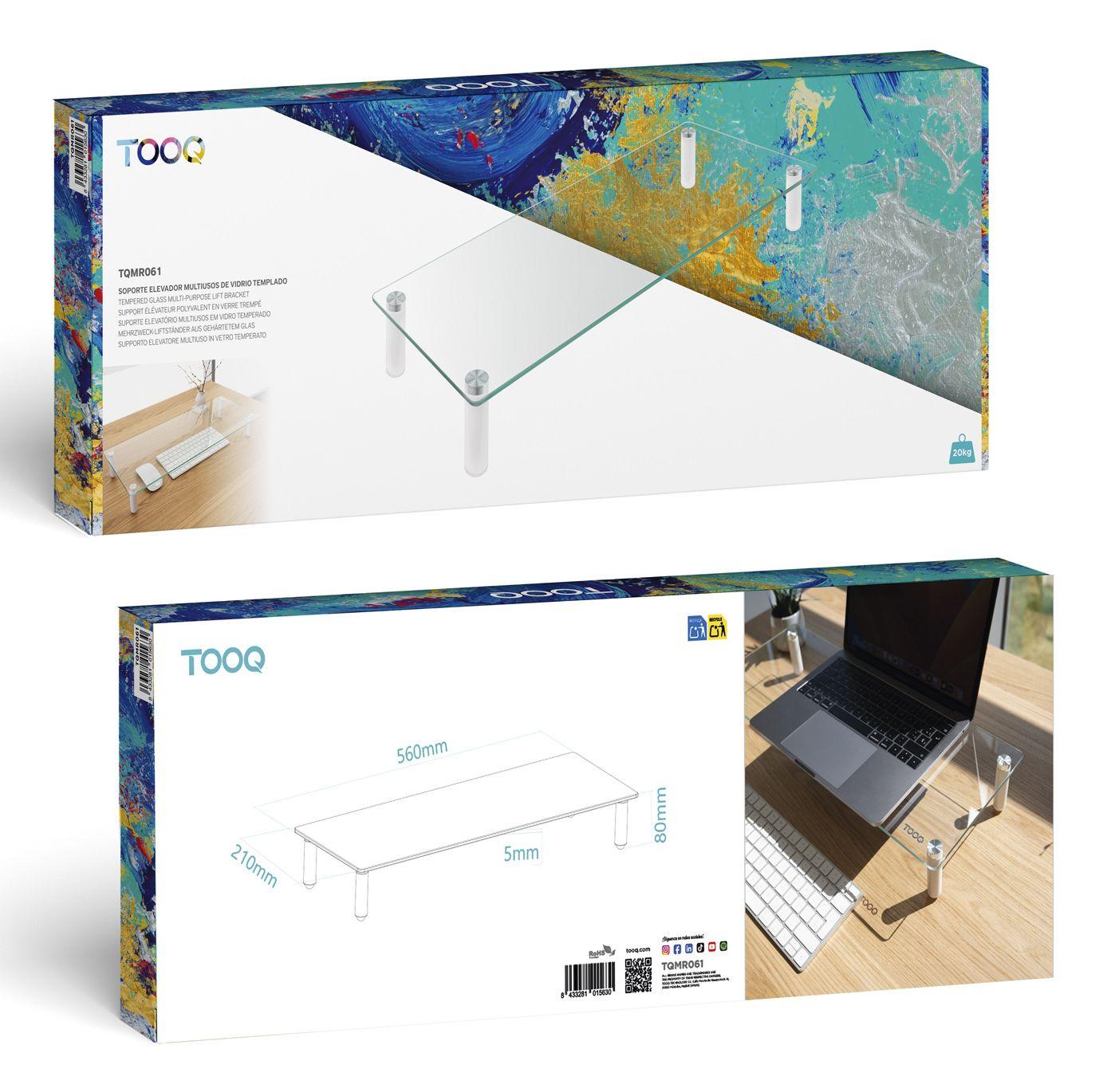 Suporte para Portátil TOOQ TQMR061 (Transparente), miniatura 7