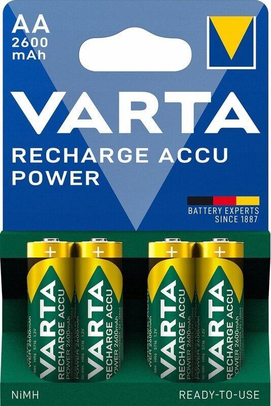 Pilhas Recarregáveis VARTA VHR6 A2600 (Verde e Prateado)