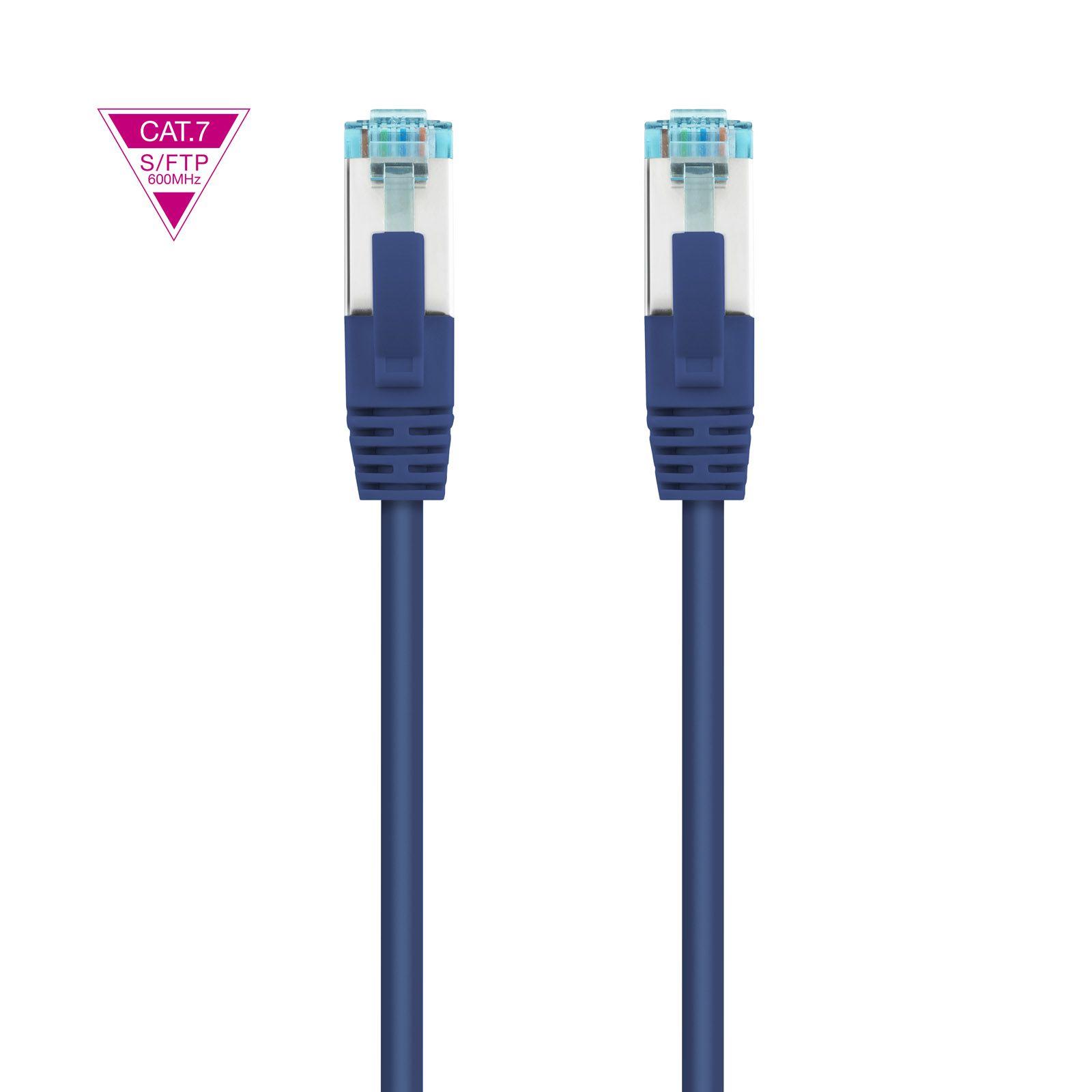 Cabo de Rede NANOCABLE 10.20.1700-L25-BL (0,25 m - Cat7 - RJ-45 - Azul) — miniatura 2