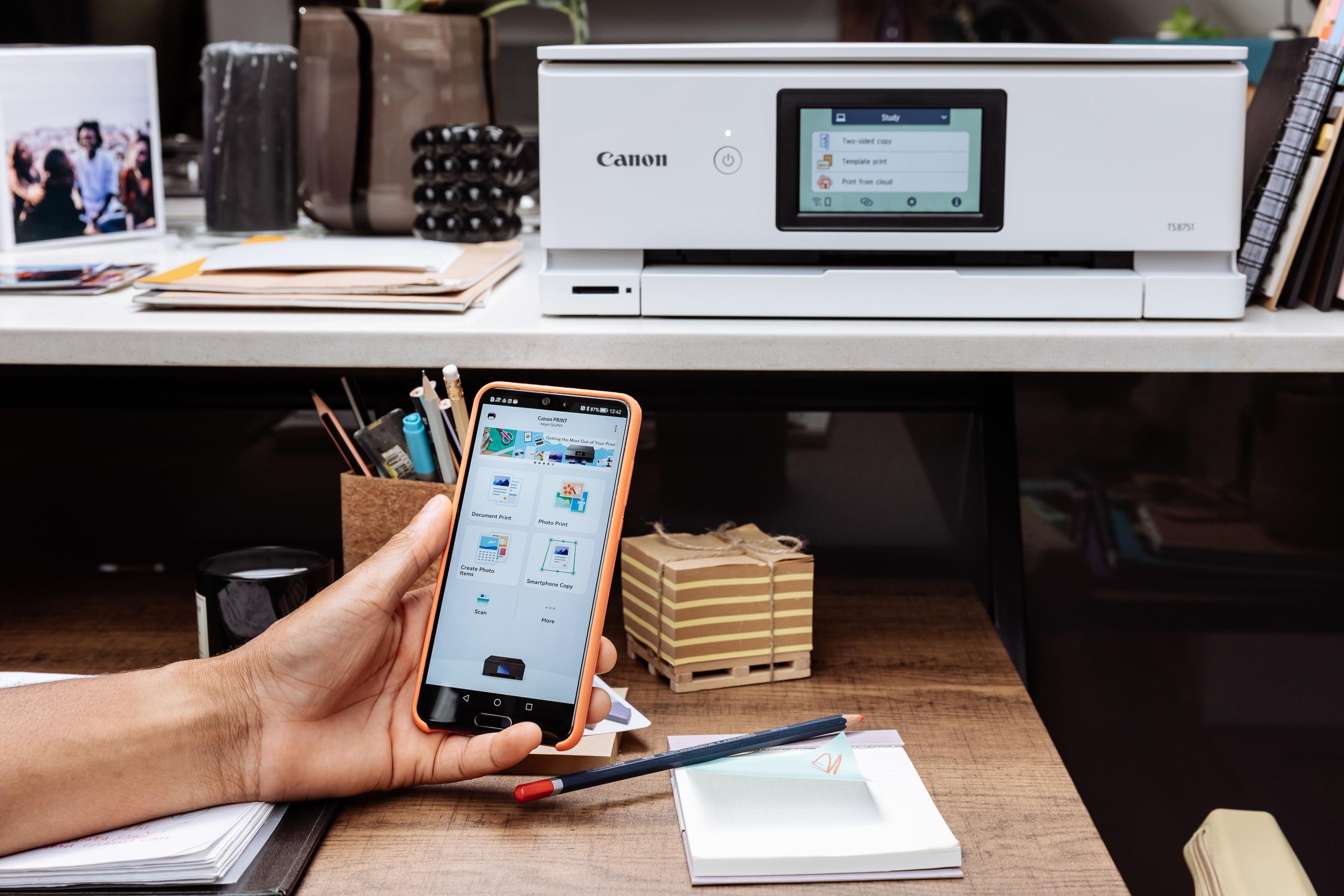 Impressora Multifunções CANON PIXMA TS8751 (A4 - Impressão a cores - 100 folhas - Branco) — miniatura 12
