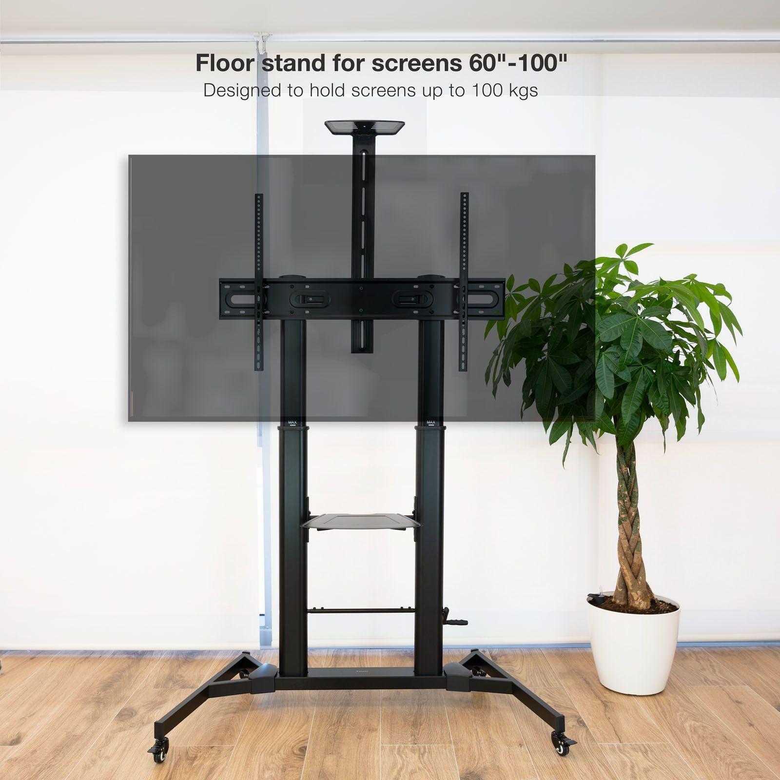 Suporte de Chão para TV TOOQ FS20400HM-B (60-100" - 100 kg - Preto), miniatura 6
