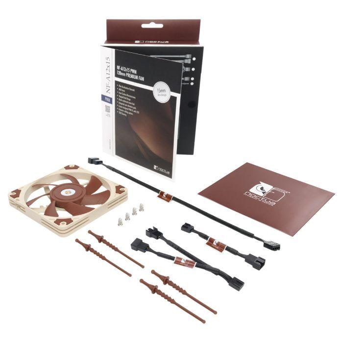 Ventoinha de Caixa NOCTUA NF-A12x15 PWM (Bege e Castanho), miniatura 5
