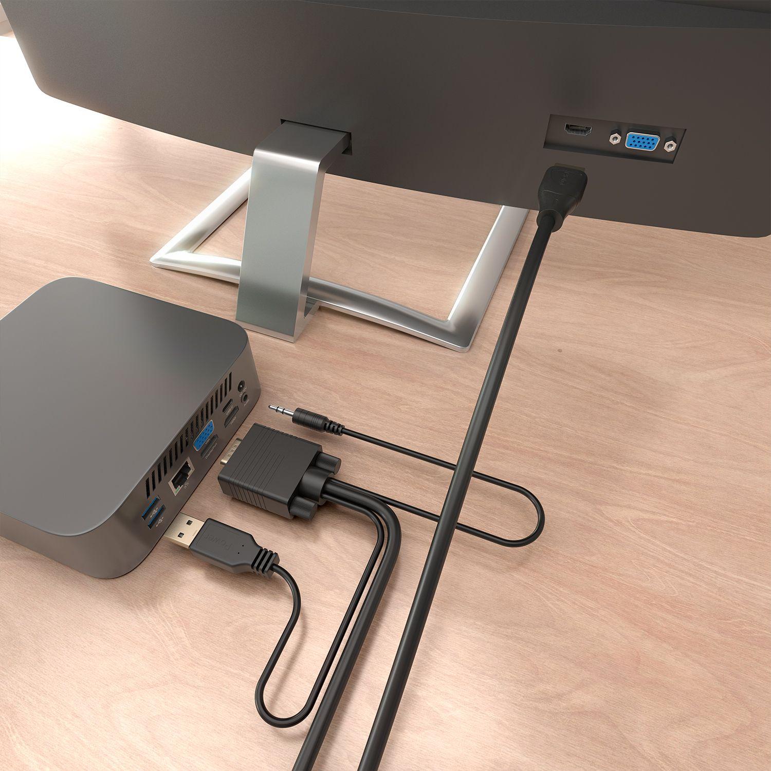 Cabo Conversor VGA + Áudio para HDMI AISENS A115-1009 (2 m - HDMI Type A - Preto), miniatura 5