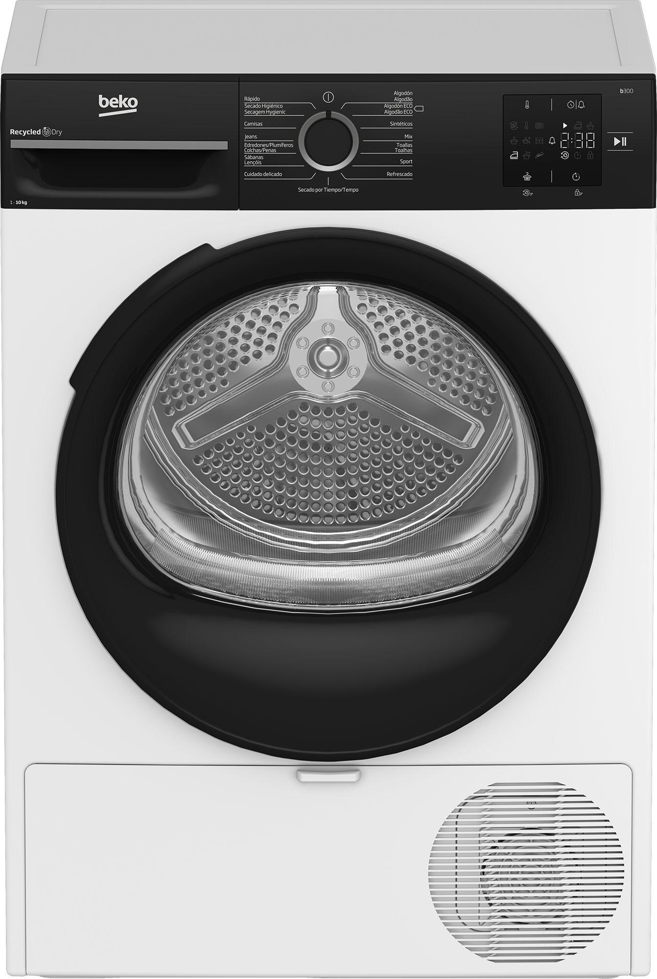 Máquina de Secar Roupa Independente BEKO BM3T30230W (10 kg - Bomba de calor - Esquerdo - Branco)