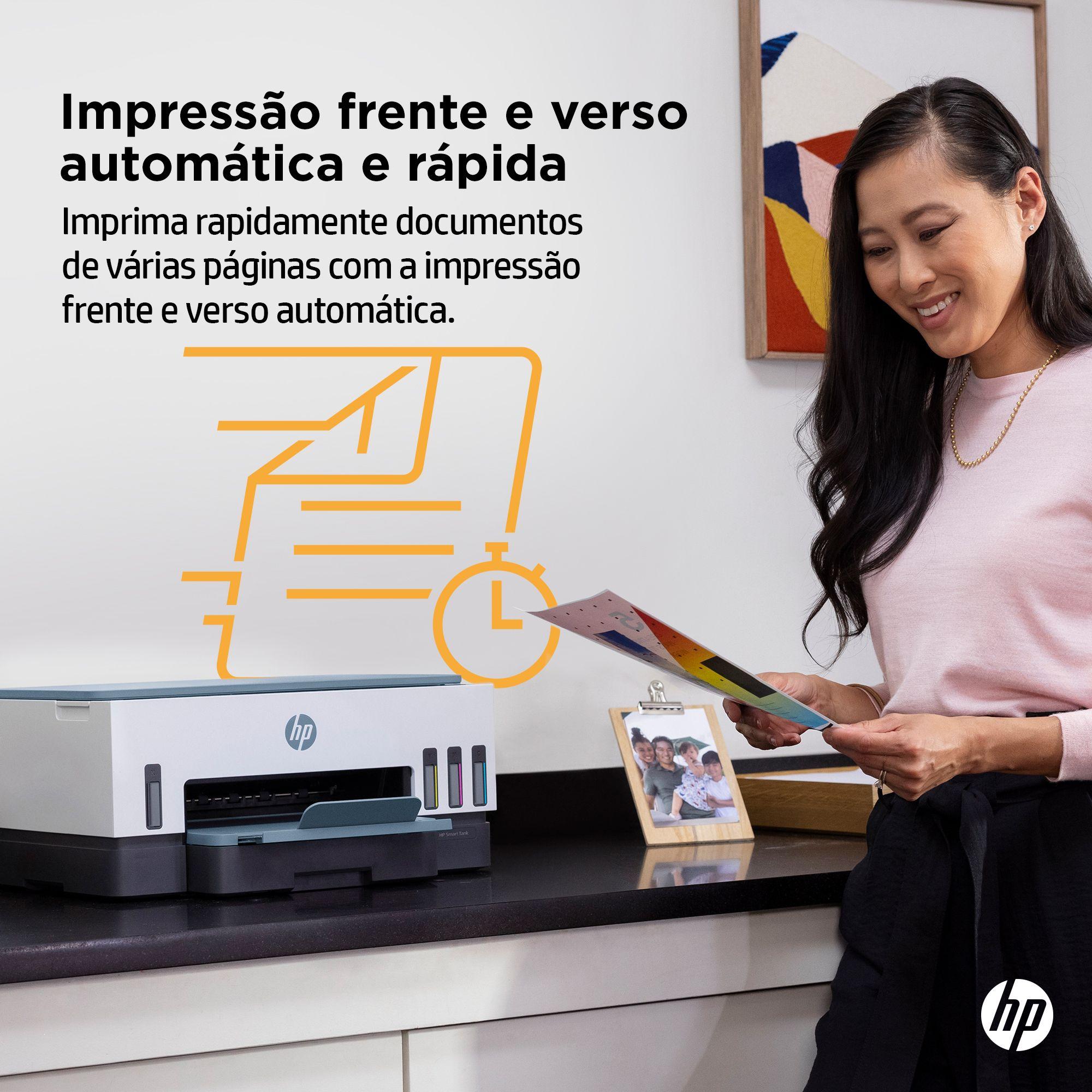 Impressora Multifunções HP Smart Tank 7006 (A4 - Impressão a cores - 250 folhas - Azul e Branco), miniatura 6