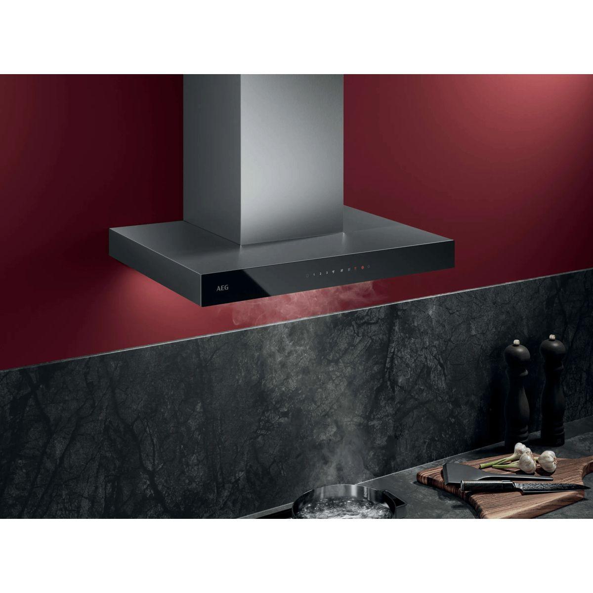 Exaustor de Chaminé de Parede AEG GB67D61HL (Altura 118 cm - 60 cm - 118 cm - Preto e Inox) — miniatura 6