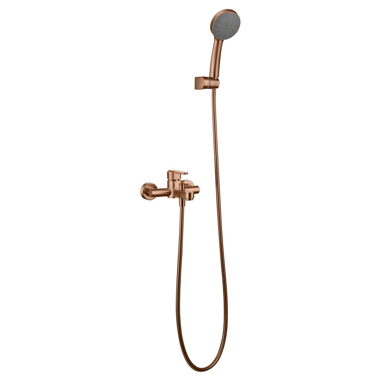 Misturadora Monocomando de Banho/Chuveiro IMEX Roma BDR001-4ORC (Latão e Zamak - Ouro Rosa Escovado)