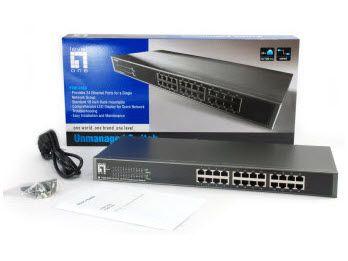 Switch de Rede Não Gerido LEVELONE FSW-2450 (Fast Ethernet - 0,16 MB - 4,8 Gbit/s - Preto) — miniatura 5