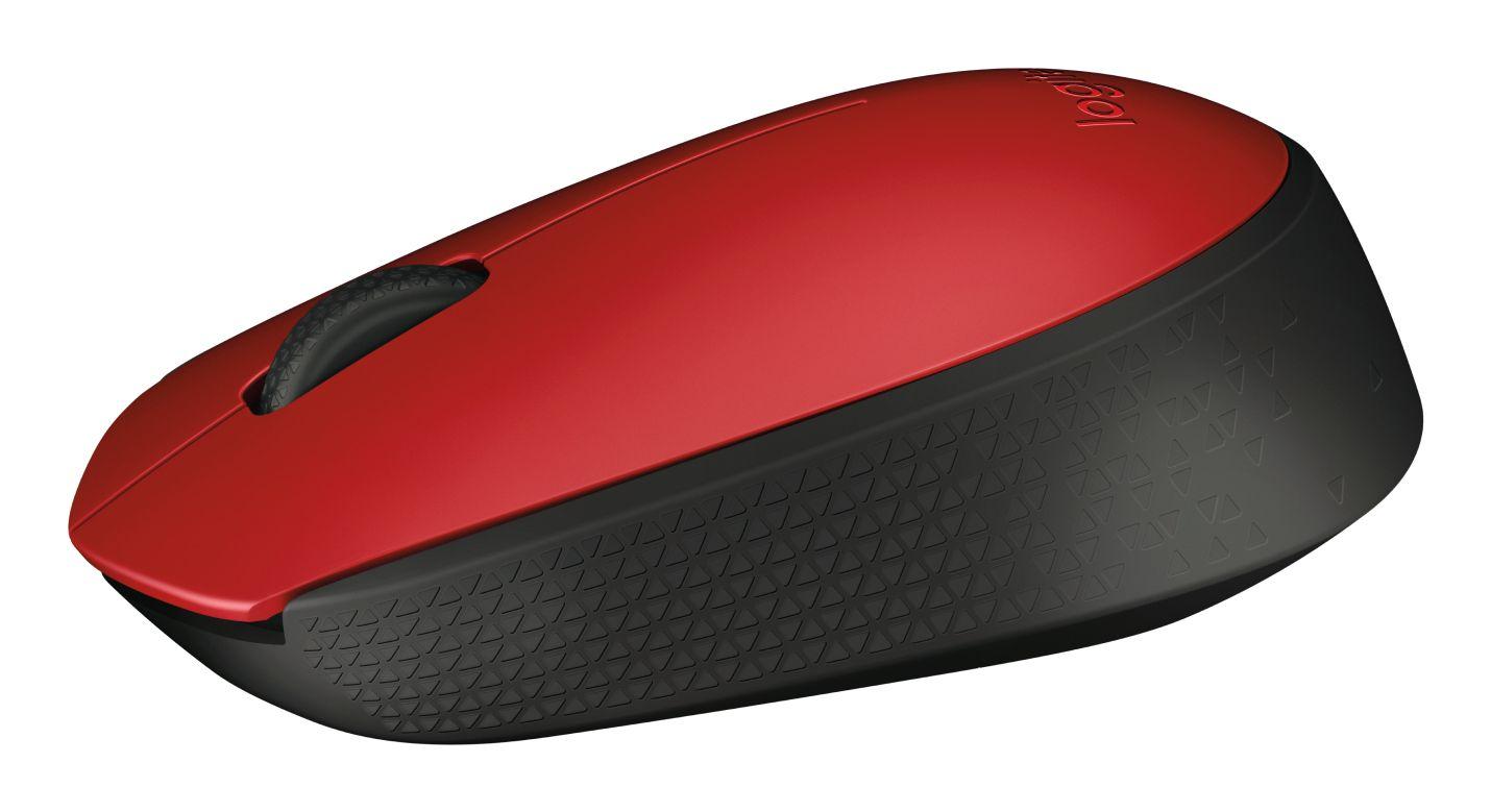 Rato LOGITECH M171 (Ambidestro - 1000 DPI - Ótico - Vermelho e Preto) — miniatura 5