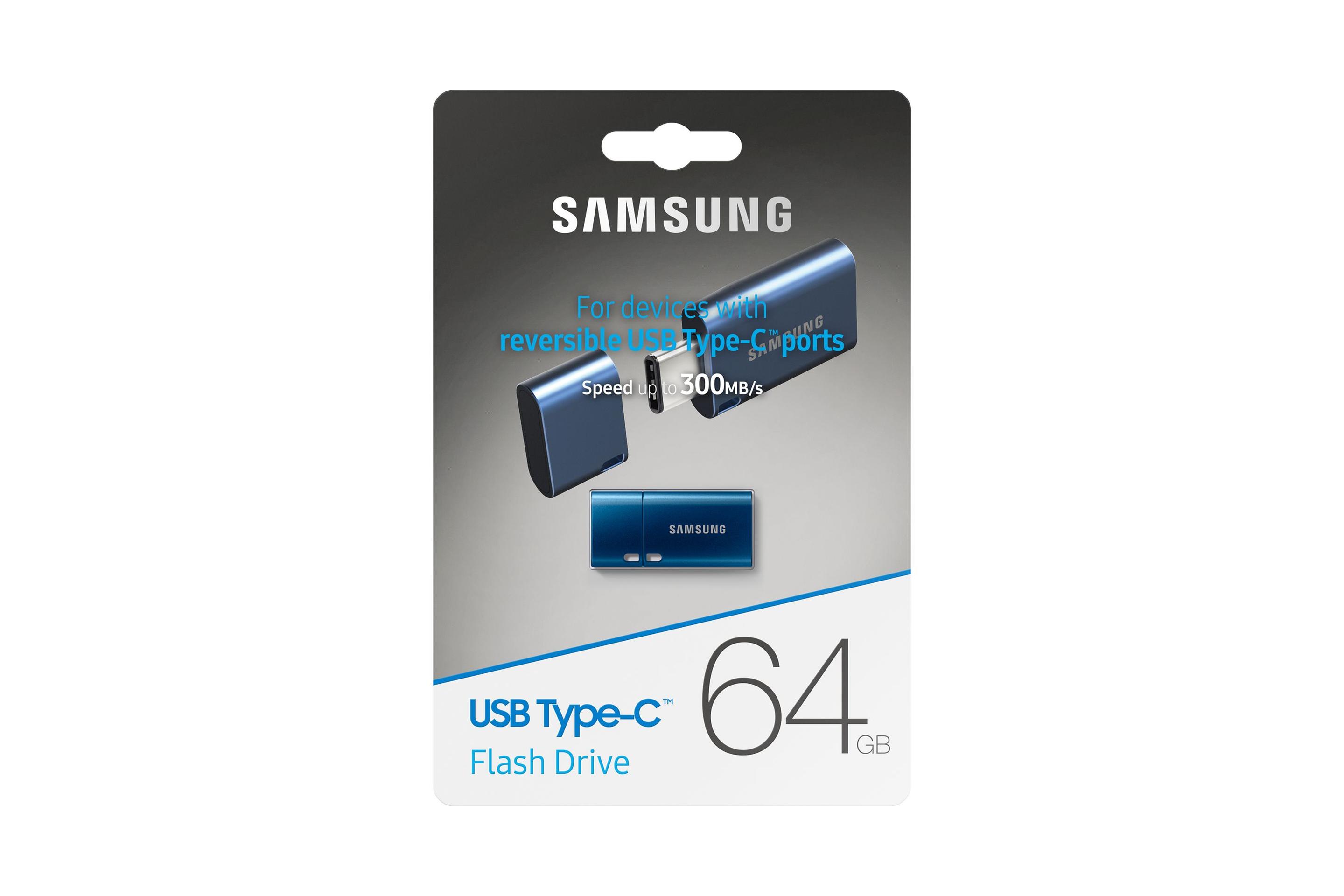 Pen USB SAMSUNG MUF-64DA/APC (Com tampa - USB Type-C - 3.2 Gen 1 - Azul) — miniatura 8