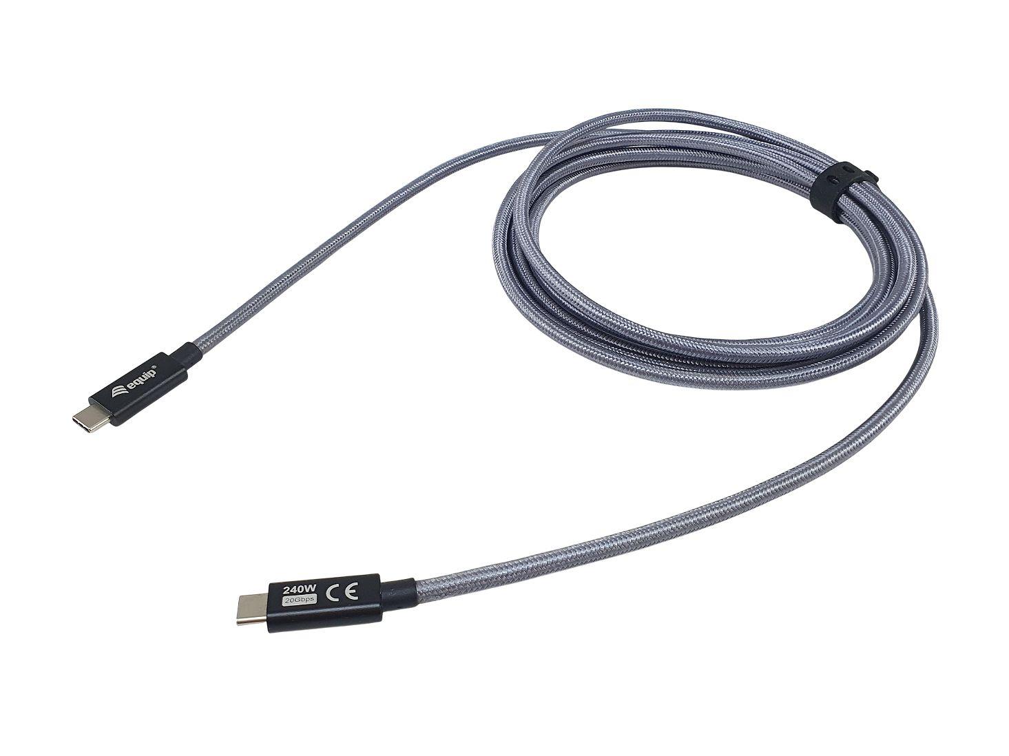 Cabo USB-C EQUIP 128427 (2 m - USB C - Preto) — miniatura 2