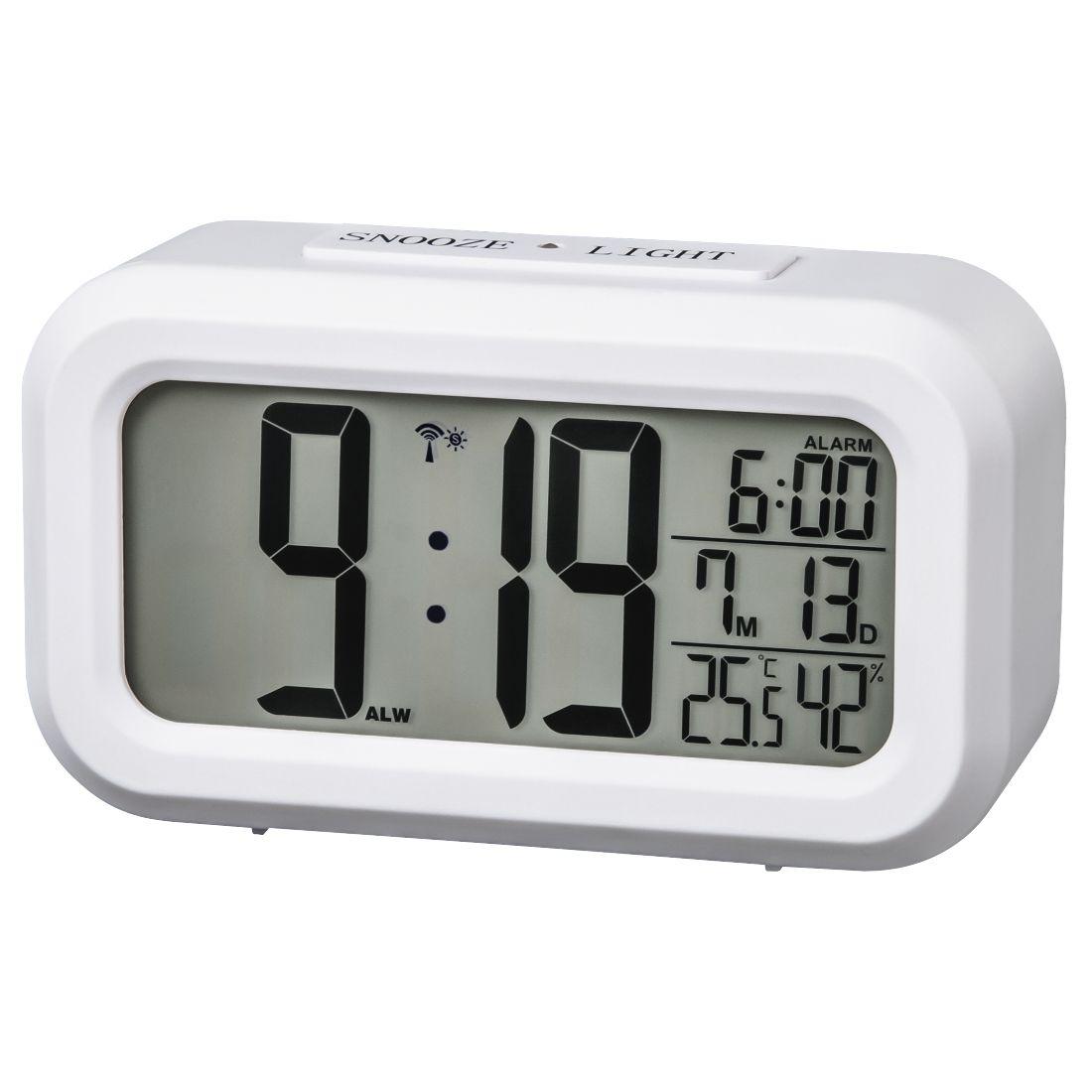 Relógio Despertador Digital HAMA RC-660 (Branco)