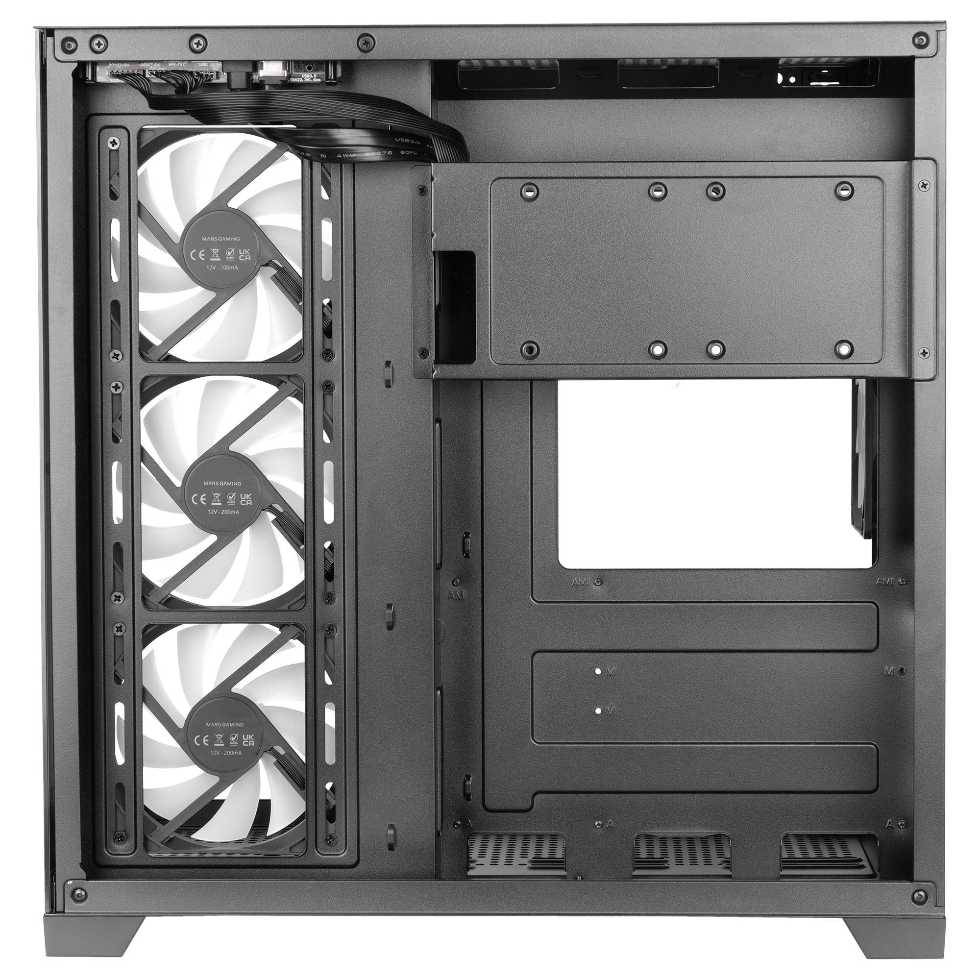 Caixa PC MARS GAMING MCVPRO (Midi Tower - ATX, micro ATX, Mini-ITX - Preto), miniatura 8