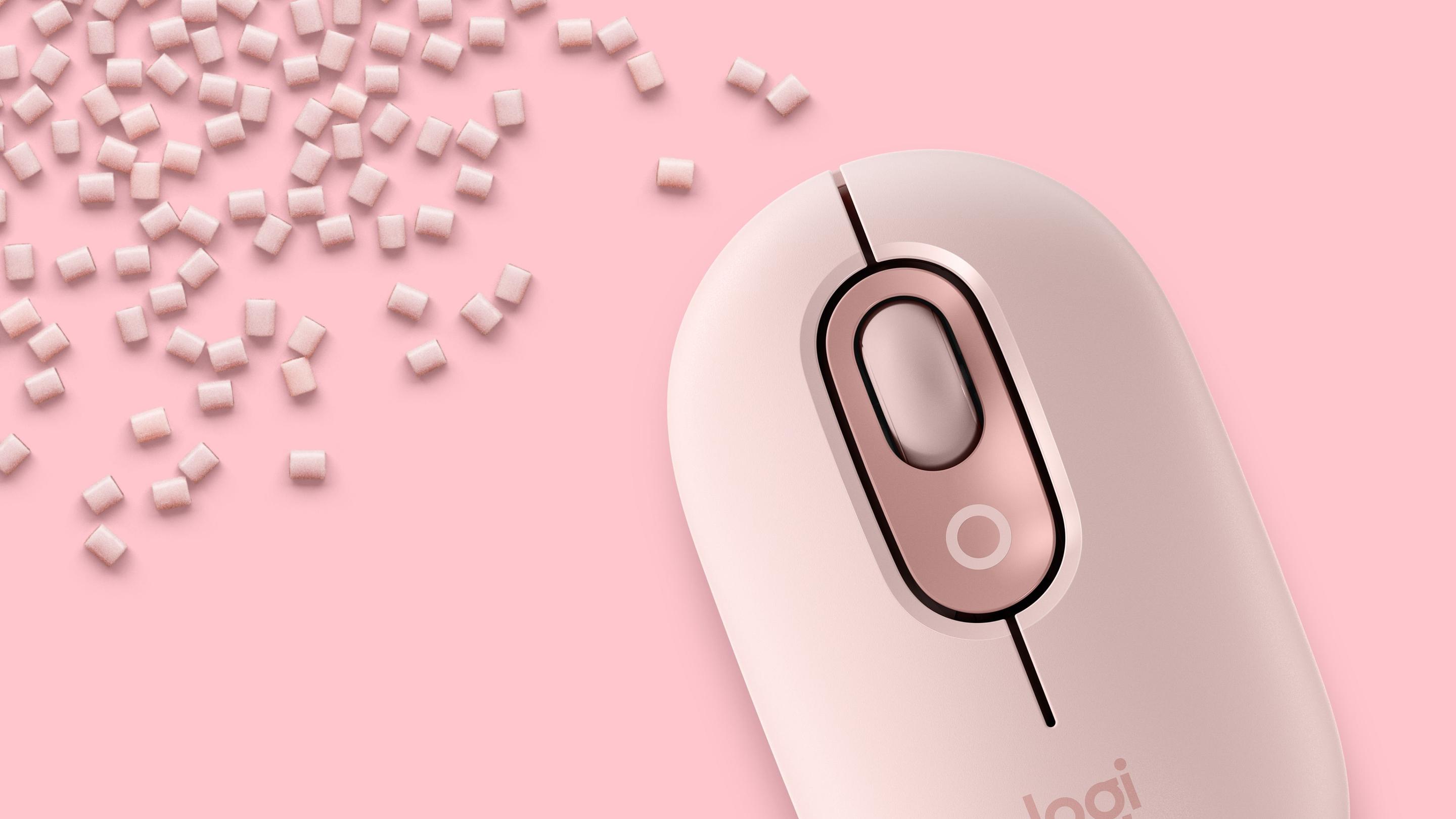 Rato LOGITECH POP Mouse (Ambidestro - 4000 DPI - Ótico - Rosa) — miniatura 6