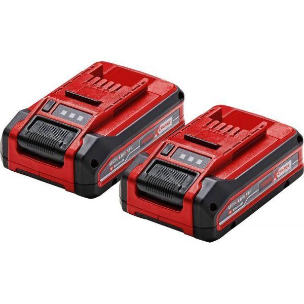 Bateria EINHELL Power-X-Change TWIN-PACK 18V 4Ah (18 V - Vermelho/Preto)
