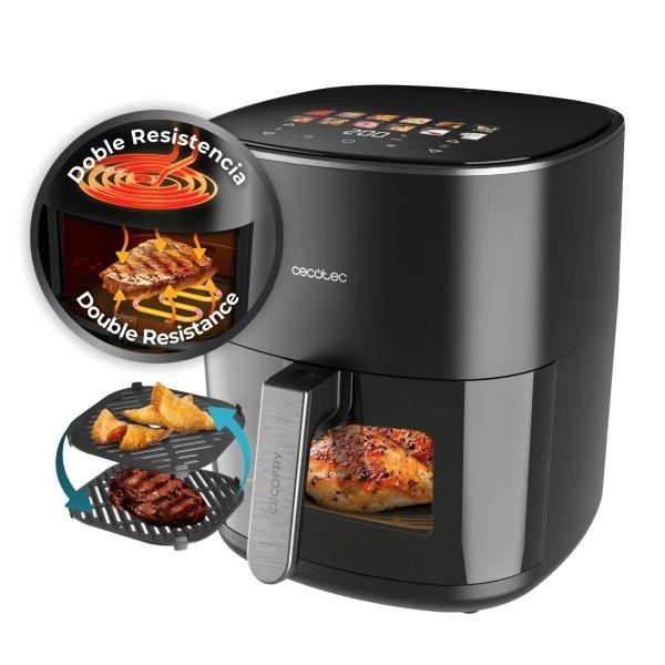 Fritadeira de Ar CECOTEC Cecofry&Grill 6500 (2200 W - Preto)