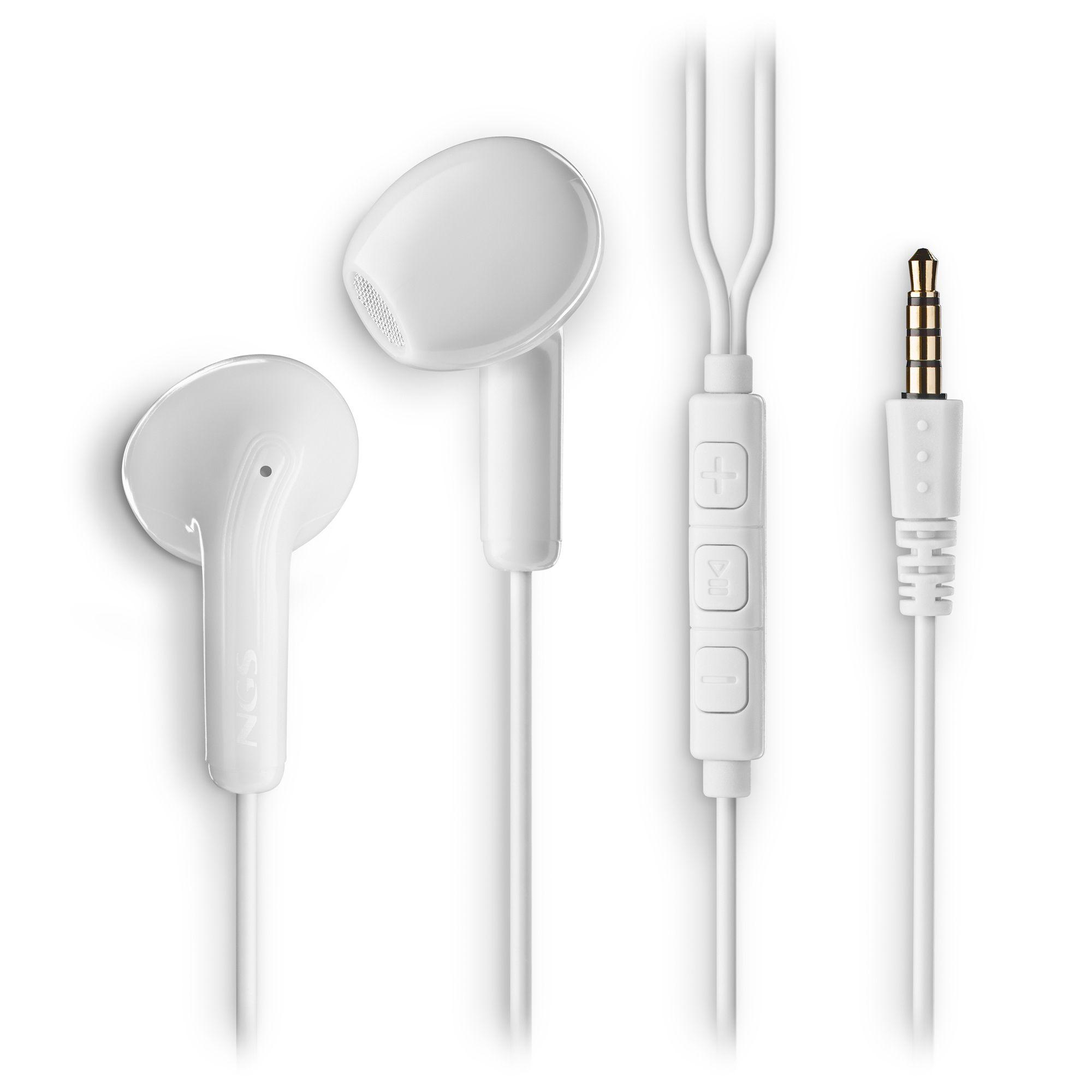 Auscultadores NGS Cross Flip (Binaural - Com fios - Intra-aural - Branco), miniatura 3