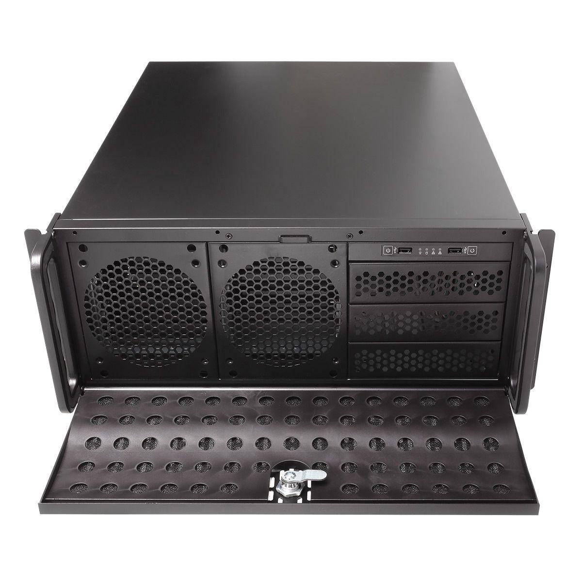 Caixa Rack Servidor UNYKACH UK 4129 (4U - 19″ - ATX - Preto), miniatura 5