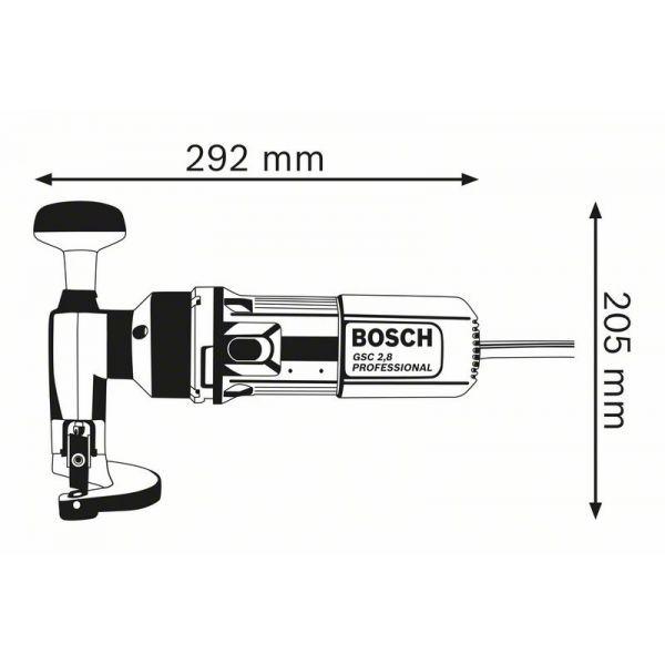 Tesoura Elétrica BOSCH GSC 2.8 Professional (270 W - AC - Preto e Azul) — miniatura 2